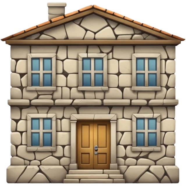 A building that is cracking and collapsing emoji