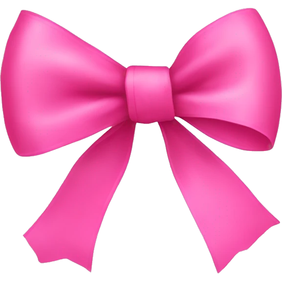 Pink bow ribbon emoji