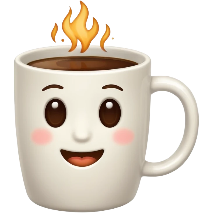 white mug in coffee emoji