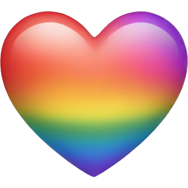 Rainbow heart emoji