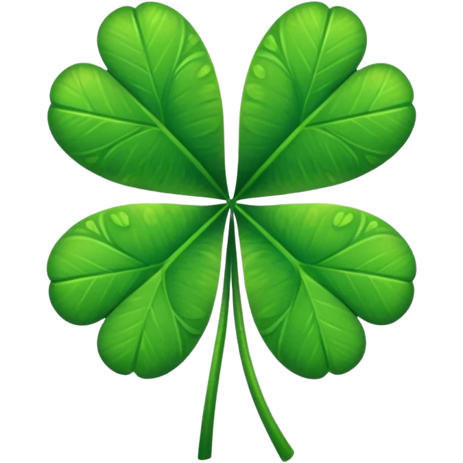 Four leaf clover emoji