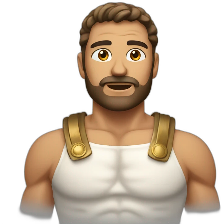 roman with muscels emoji