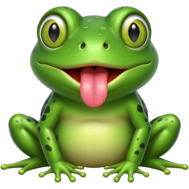 frog with tongue emoji