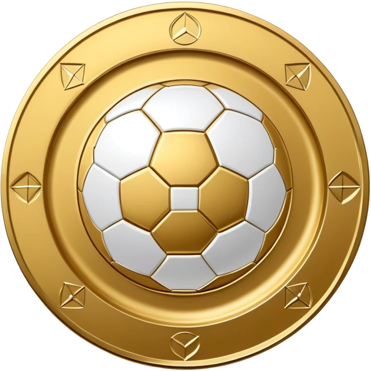 round golden plate with football motifs, representing Israeli Premier League champions emoji