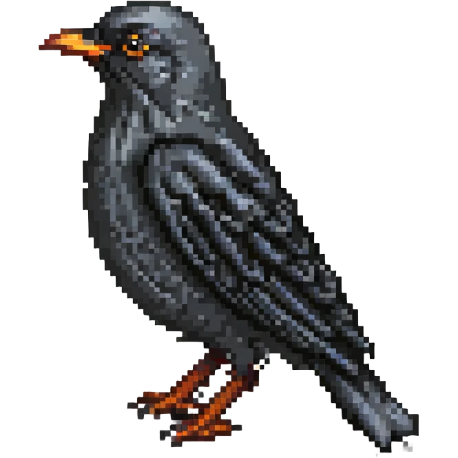 black bird emoji