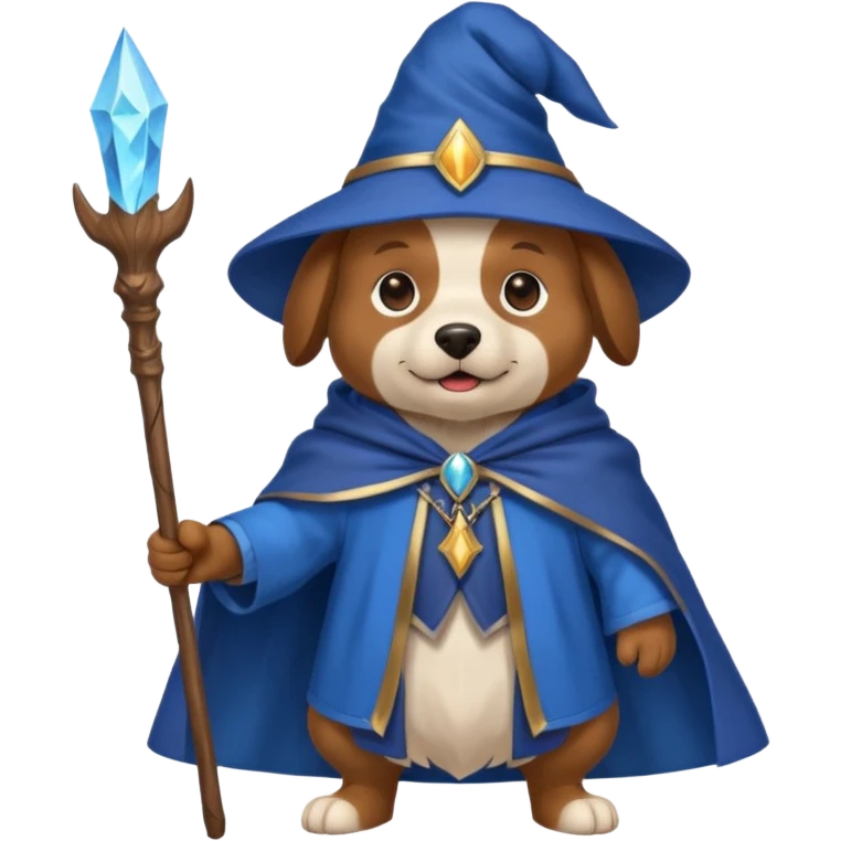 Dog wizard emoji