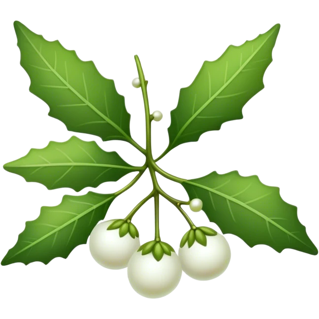 Mistletoe herb emoji