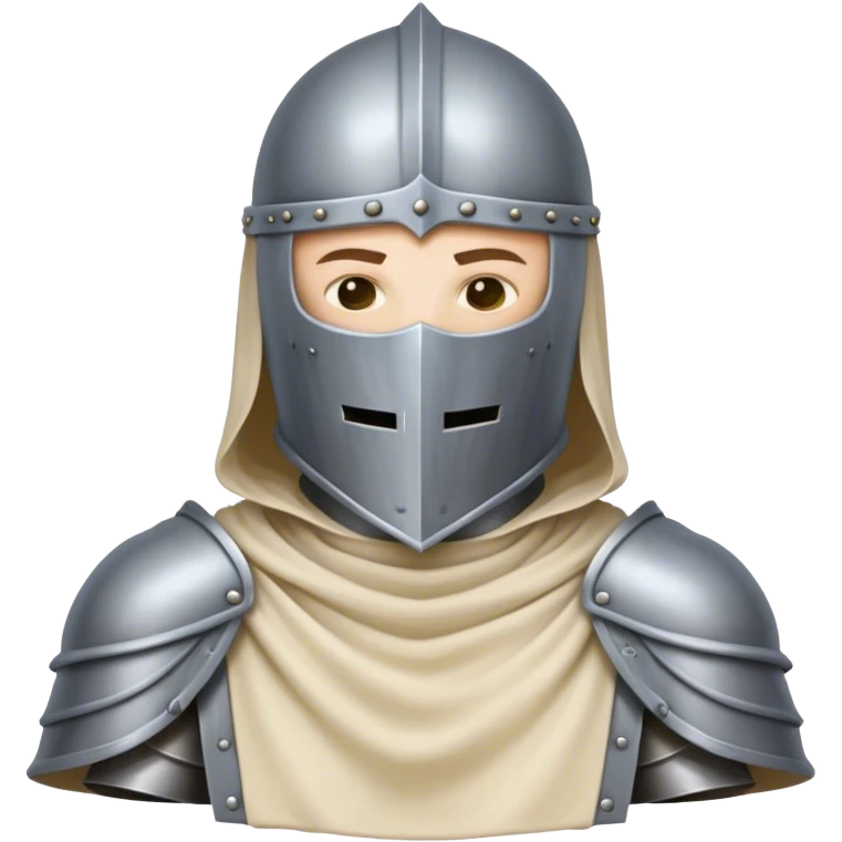 knight bust covered face emoji