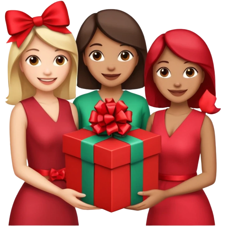 woMen with Gift box  emoji