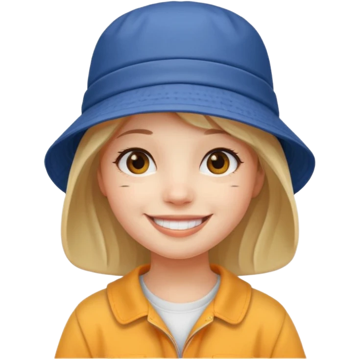 bucket hat girl emoji