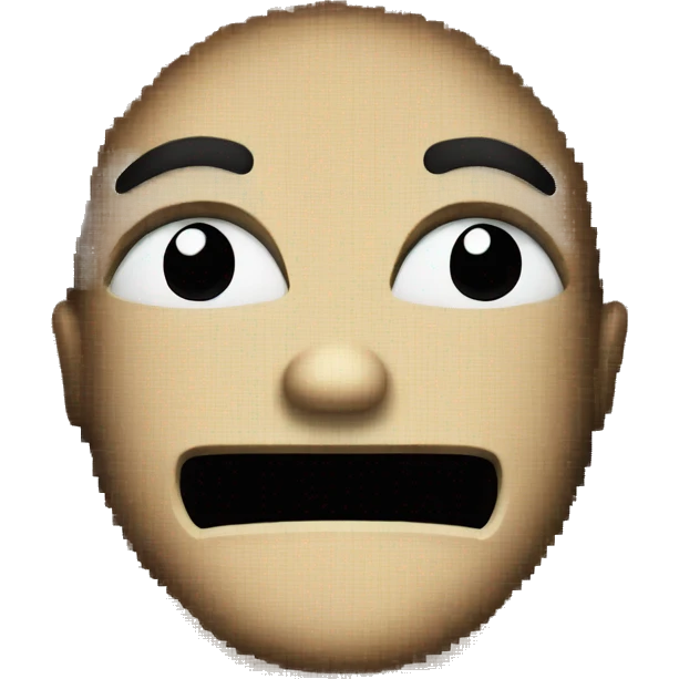 censored pixels smirk emoji