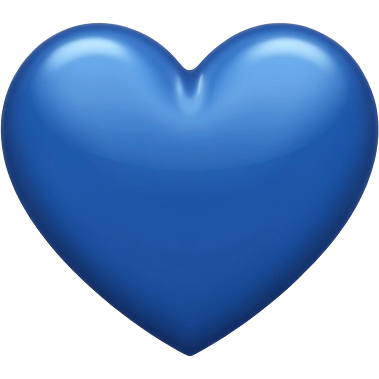 Heart dark blue colour emoji