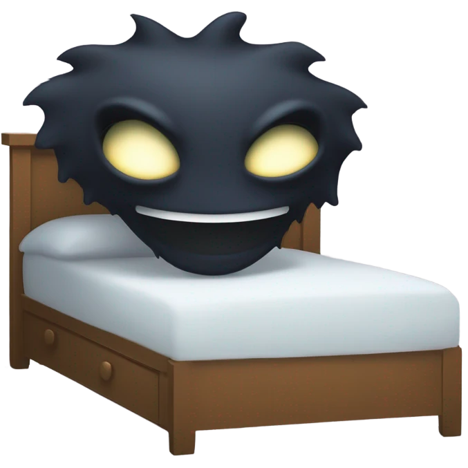 Monster under bed emoji