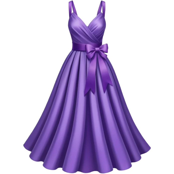 purple ribbon dress emoji