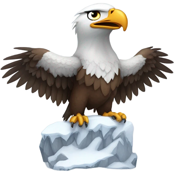 Eagle in snow emoji