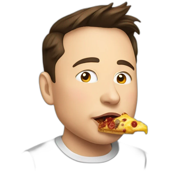elon musk eating emoji