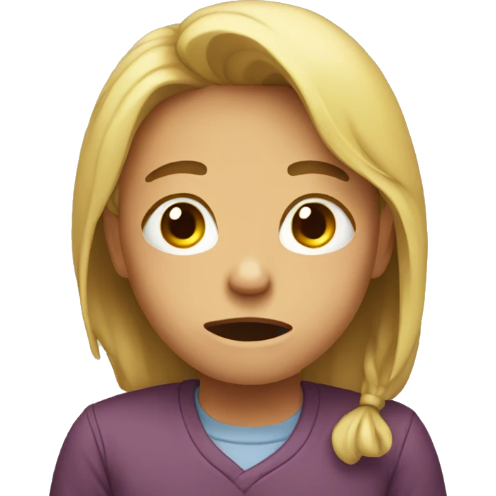 person crying in school emoji