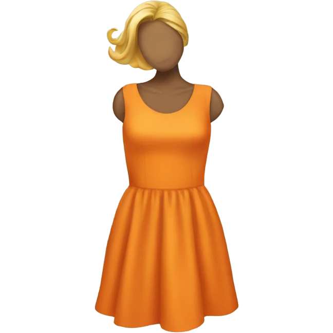 orange dress emoji