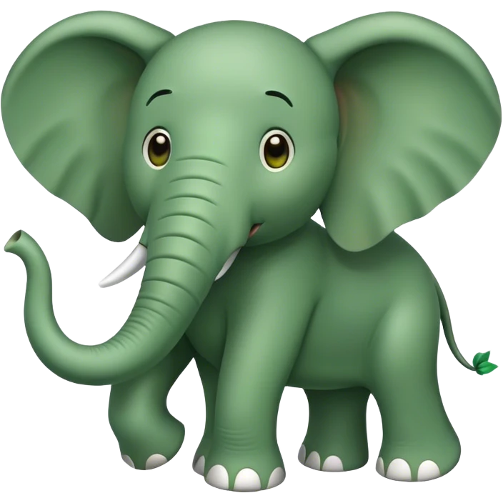 Green elephant emoji