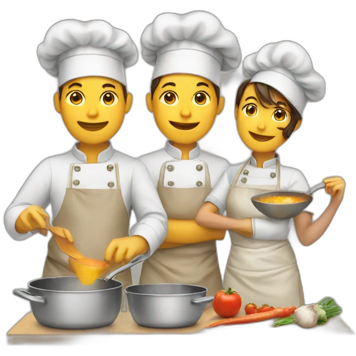 Cooking together emoji