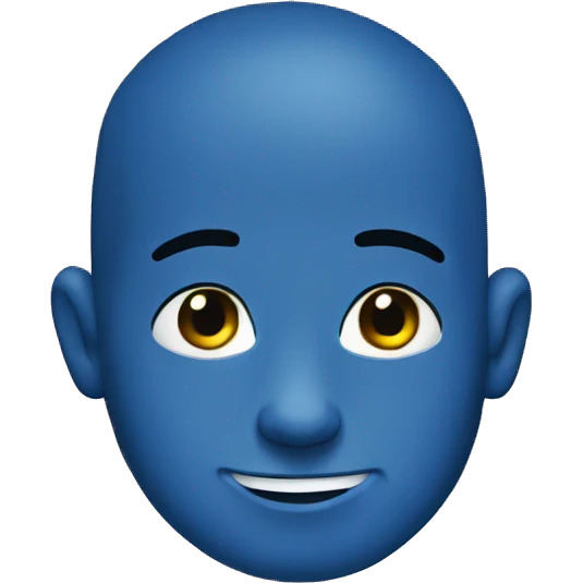 Blue emoji