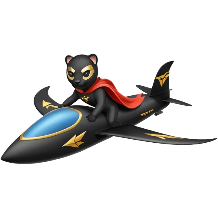 panther flying glider emoji