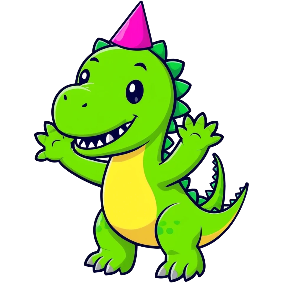 Dinosaur dancing  emoji