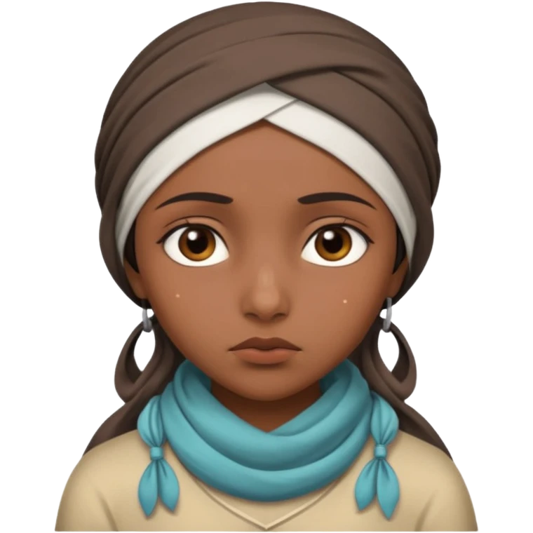 indian girl who is sad emoji