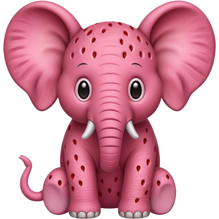 Strawberry Elephant  emoji