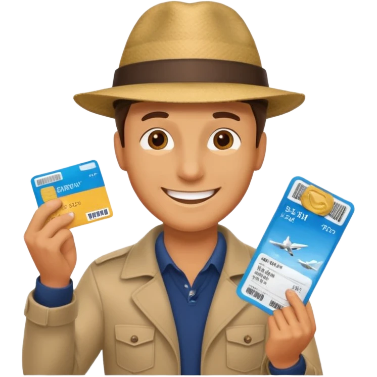 I will buy the flight ticket man emoji