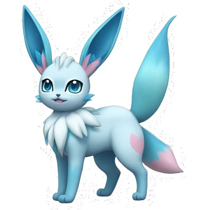 Glaceon-Sylveon full body emoji