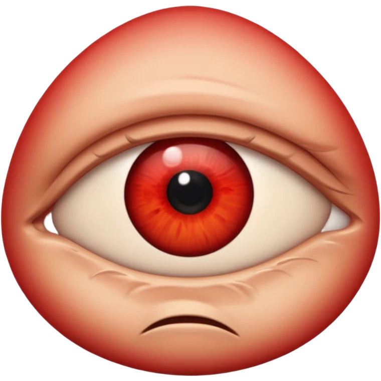 Angry Only single eye no body emoji