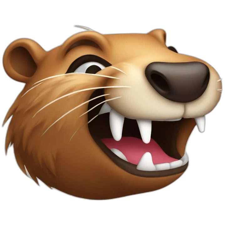 beaver laugh emoji