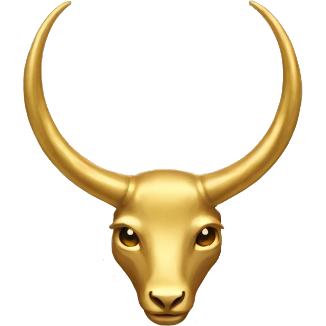 gold horns emoji