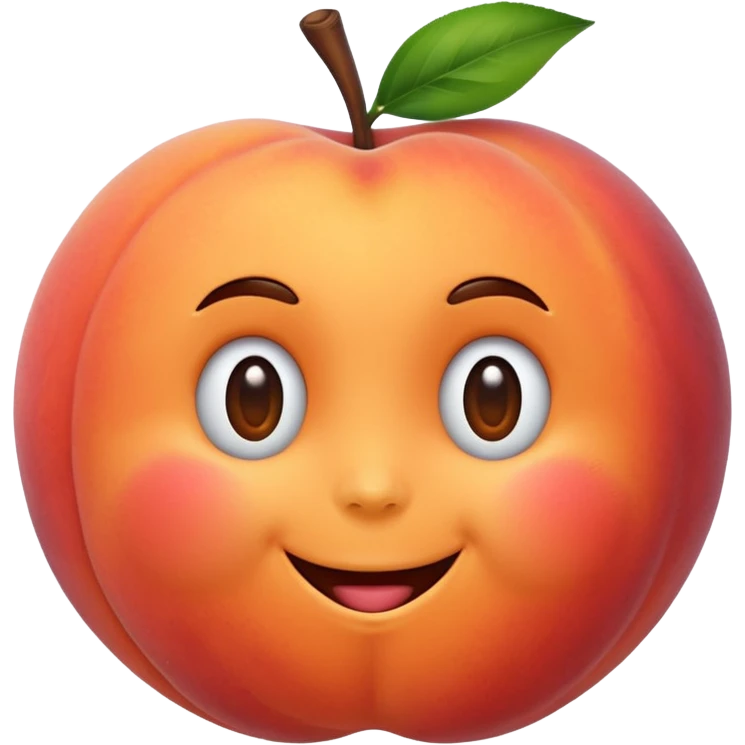 Smiling peach  emoji