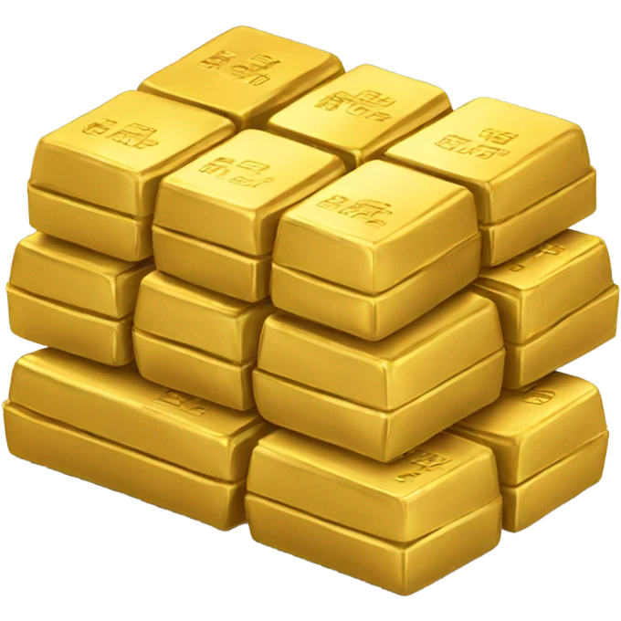 stack of gold bars emoji