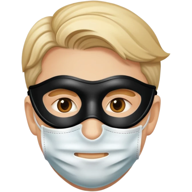 Man in mask emoji
