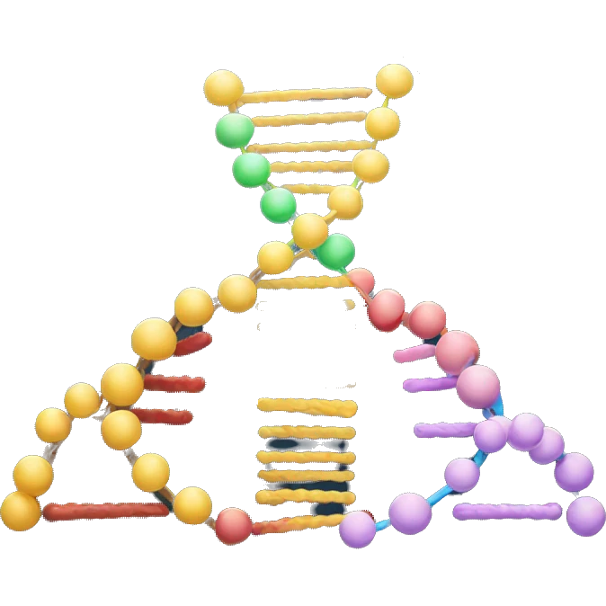 dna with a mountain emoji