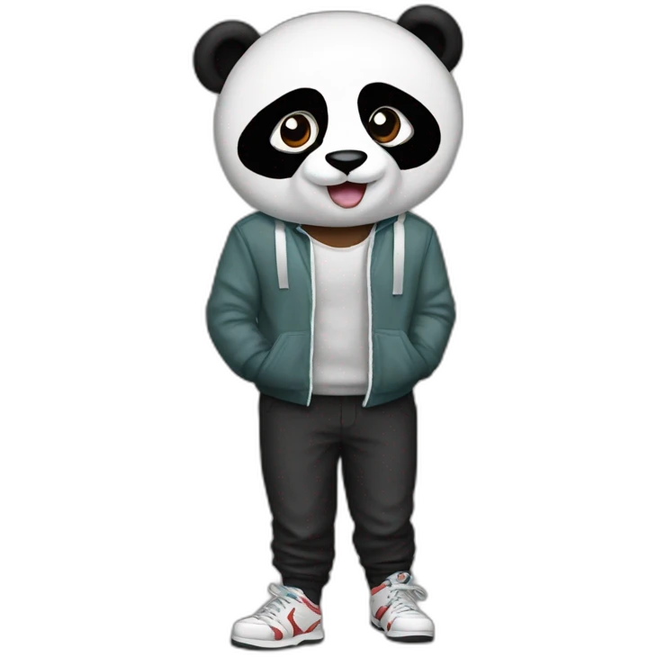 Panda rocky balboa emoji