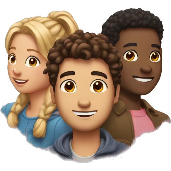Five friends emoji