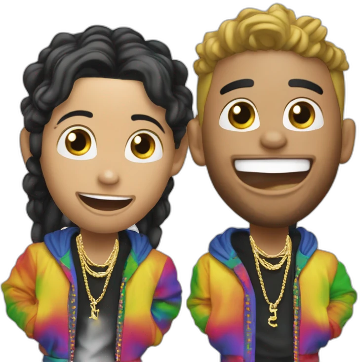 Anuel aa with 6ix9ine singing emoji