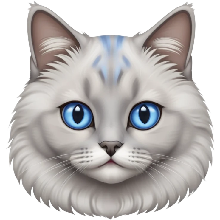 Brithis Blue point cat emoji
