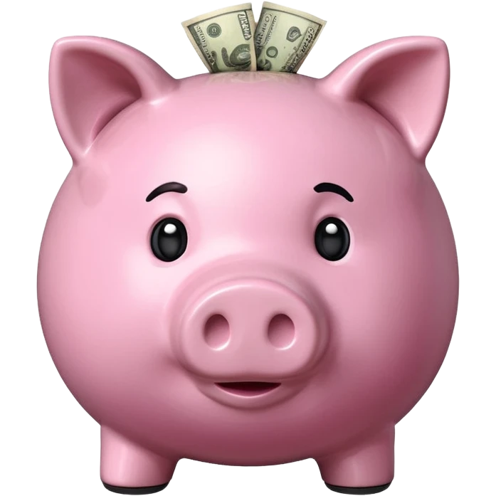 money in a piggy bank emoji