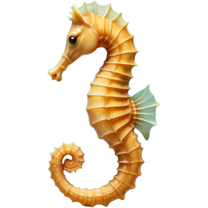 Beautiful and Majestic Sea Horse Portrait Emoji, Head and body rendered in serene repose with a gentle, content smile, showcasing a slender, elegantly curved seahorse with a softly coiled tail and eyes gently closed in peaceful slumber, Simplified yet exquisitely endearing features, highly detailed, glowing with a soft, drowsy aquatic light, high shine, relaxed and utterly enchanting, stylized with an air of majestic marine beauty, soft glowing outline, capturing the essence of a beautiful and majestic seahorse that embodies the enchanting spirit of the ocean! emoji