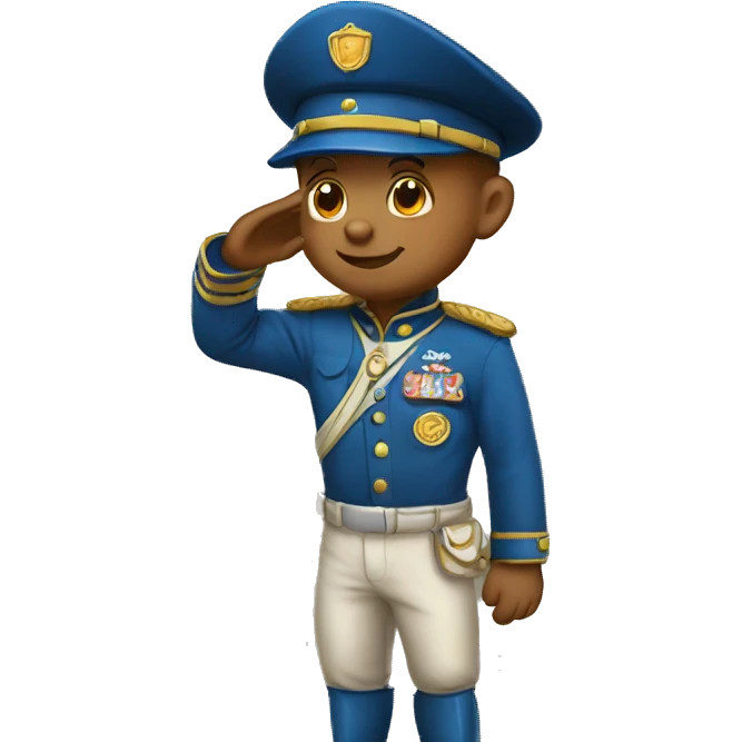 Cub master saluting emoji