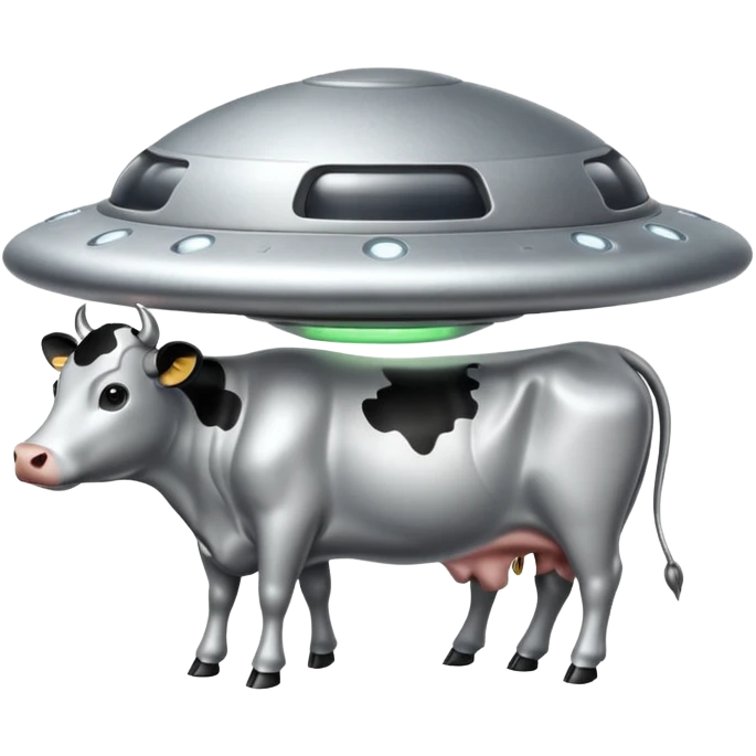 НЛО с коровой  emoji