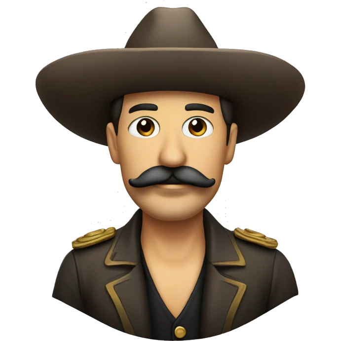 señor con bigote y sombrero emoji