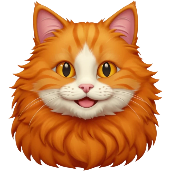 A smile meowing emoji