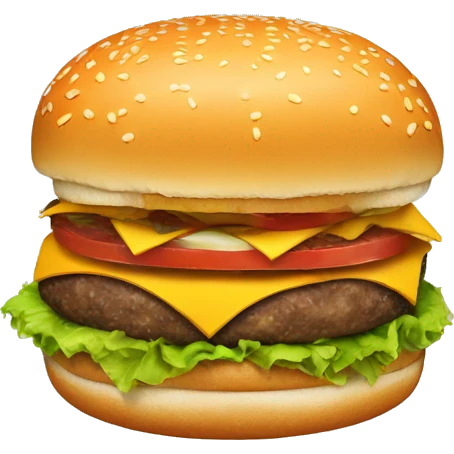 a burger on a burger emoji