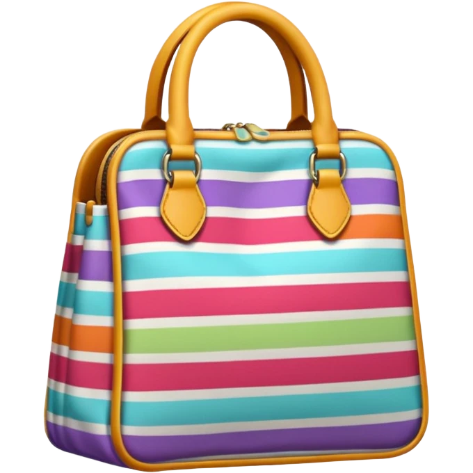 striped bag colorful emoji